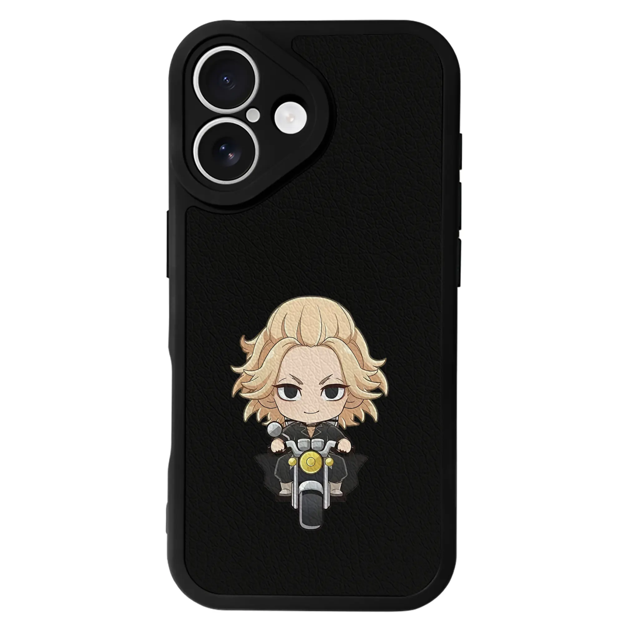 東京リベンジャーズ グッズ,佐野万次郎 - IPhone 16シリーズ対応 ・ シリコンスマホケース ・ レザー調 ・ 高精度フィット ・ 耐衝撃 ・ ワイヤレス充電対応 ・ 精密カット